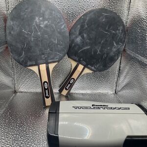 Franklin Sports Table Tennis Ping Pong To-Go Portable Net W/ 2 Penn‎ Paddles